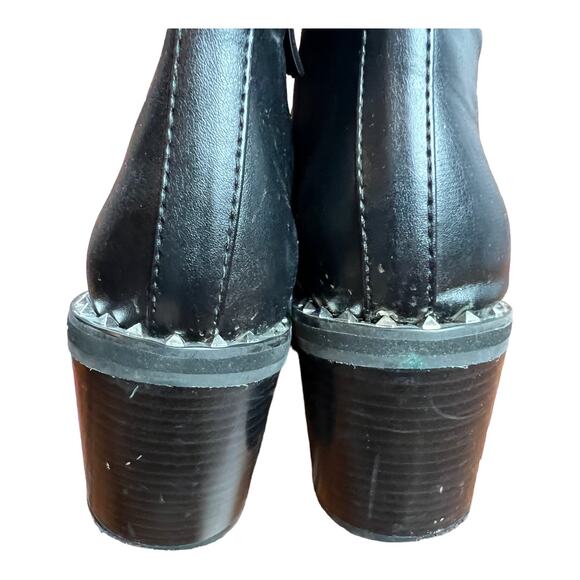 Circus Sam Edelman Black Boots Booties Stacked heel 8.5 - Picture 7 of 11